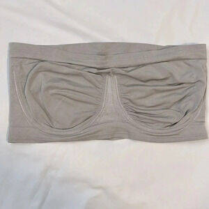 Angel  Seamless Underwire Bandeau Bra Grey, Size 1XL